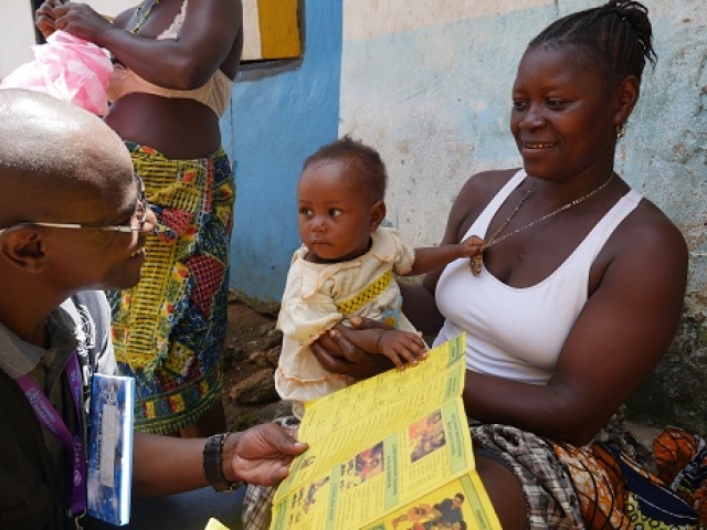 this child missed some of the routine vaccines. she was traced by a team of vaccinators by assessing her vaccination card and given the missed vaccines