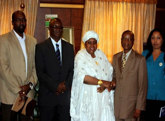 Dr. Sukwa bidding farewell to VP Isatou Njie-Saidy