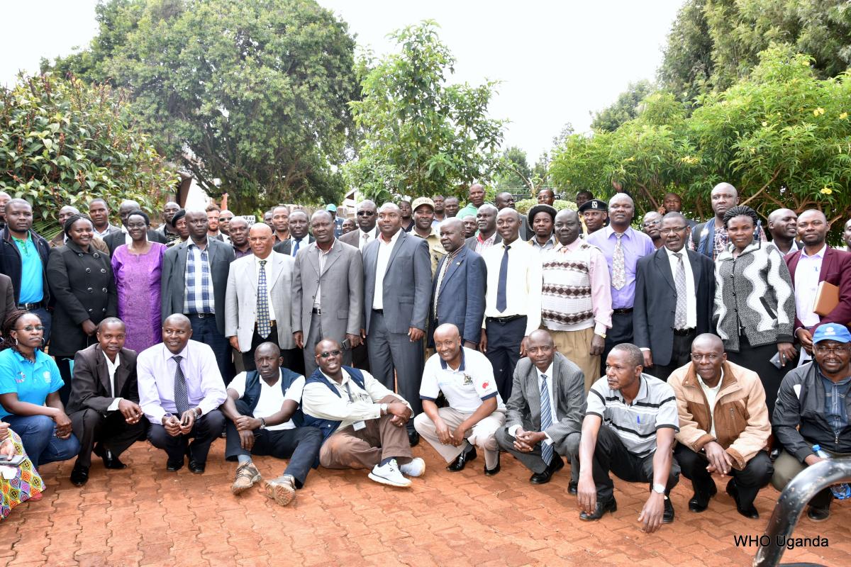 Participants in the cross-border meeting on Marburg Virus Disease.