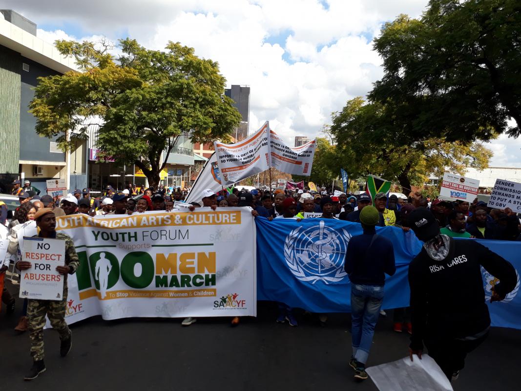 100 Men March to stop violence against women and children 