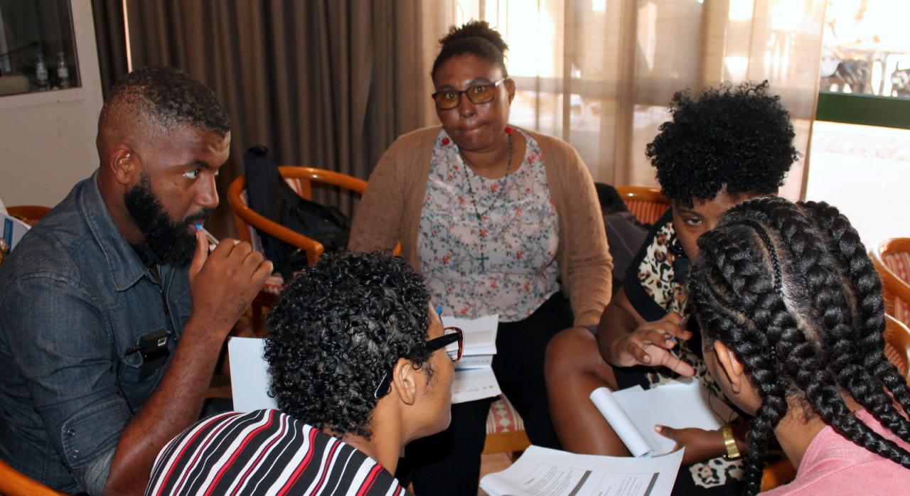 Participantes no Atelier de Comunicação de Risco