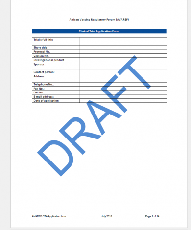 AVAREF CT Application Form