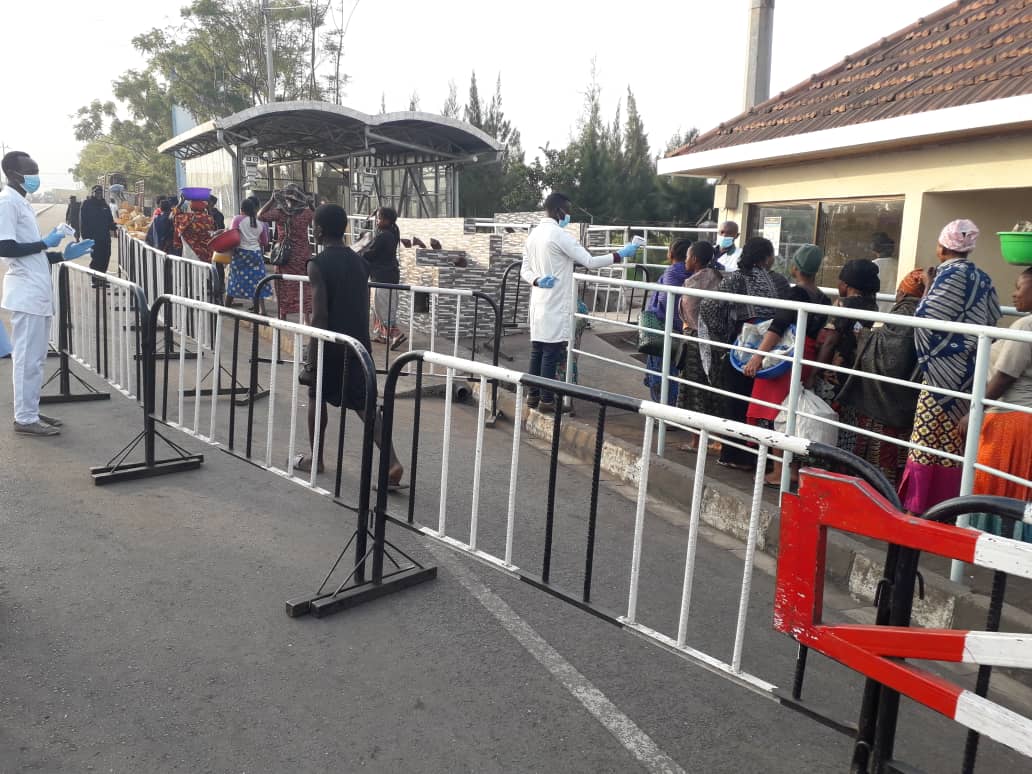 Ebola screening on a border with Democratic Republic of Congo