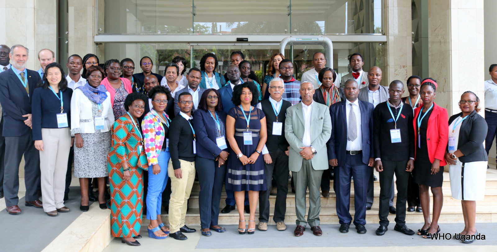    Participants from Botswana, Ethiopia, Guinea Bissau, Kenya, Malawi, Nigeria, Rwanda, Tanzania, Uganda and the WHO Representative in Uganda Dr Yonas Tegegn Woldemariam 