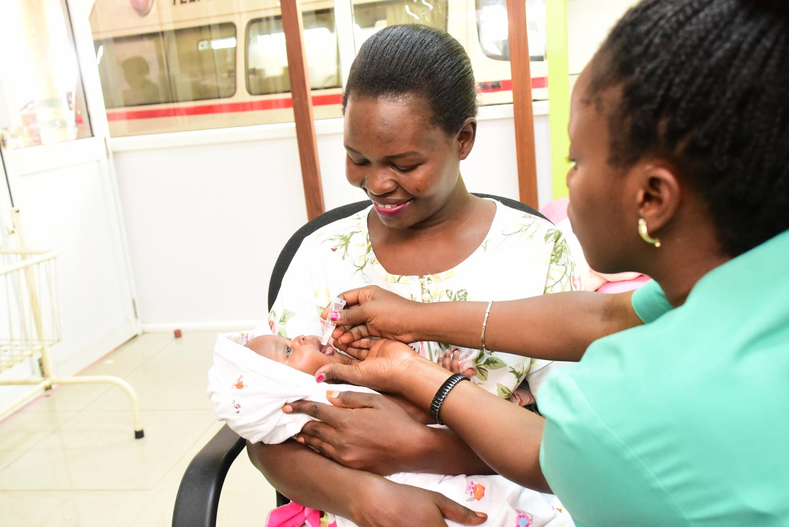 Oral Polio Immunization, one of the GAVI supported activities in Uganda