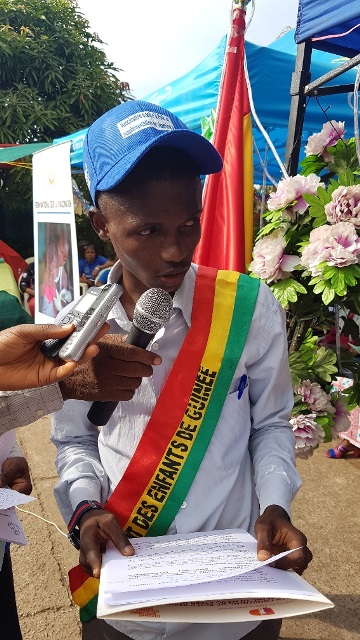 Le Porte-parole du Parlement des enfant de Guinée