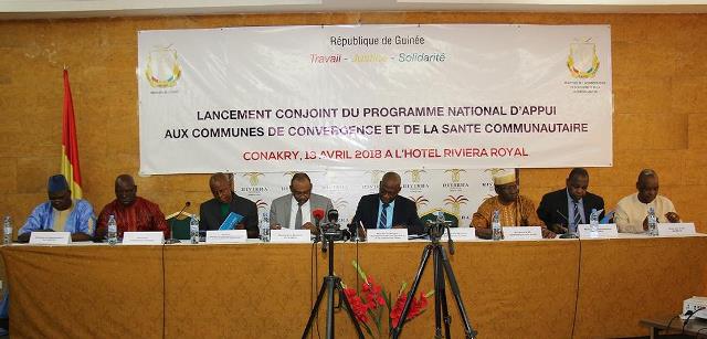 Tribune de lancement conjoint du Programme national d'appui aux communes de convergence et de la Santé Communautaire