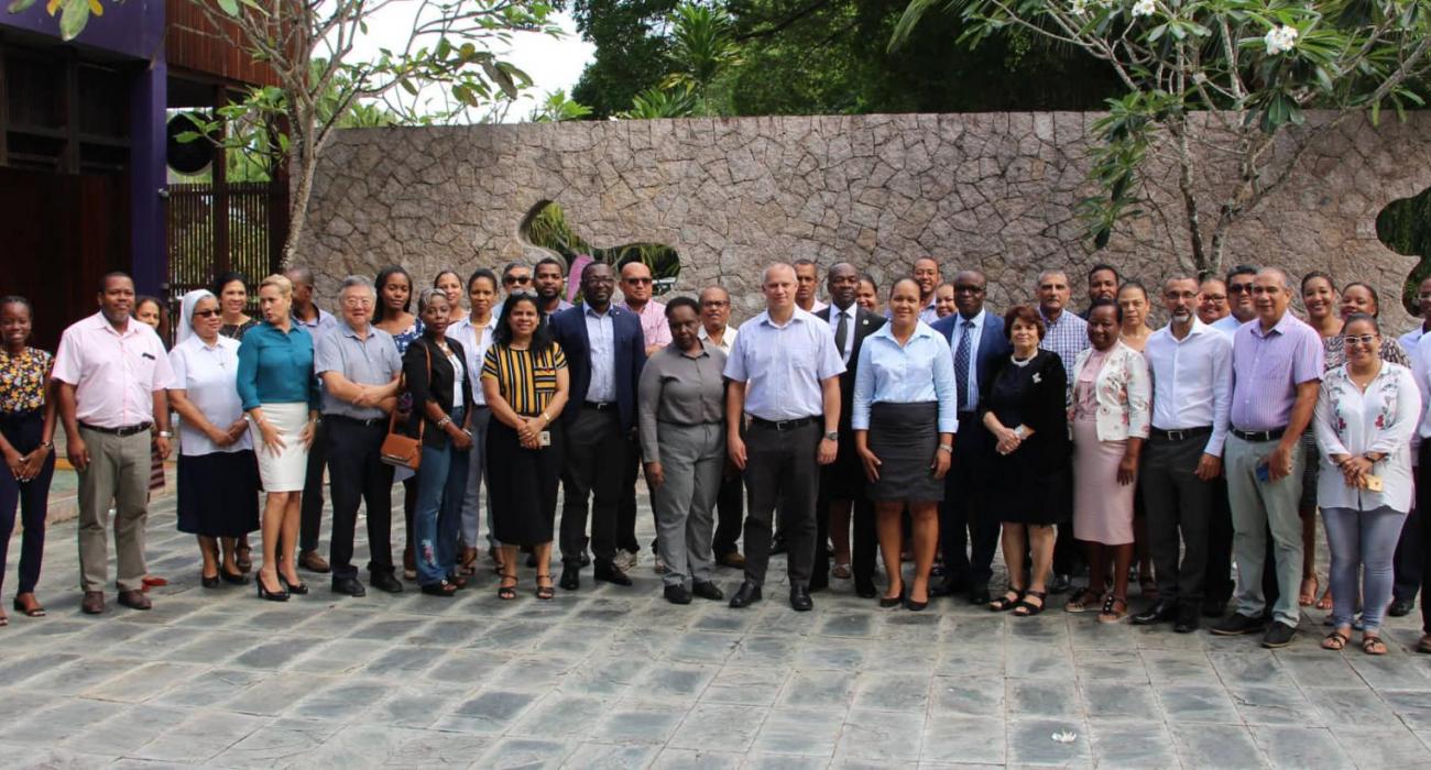 Group photo of delegates Validation Meeting WHO Representative Minister of Health