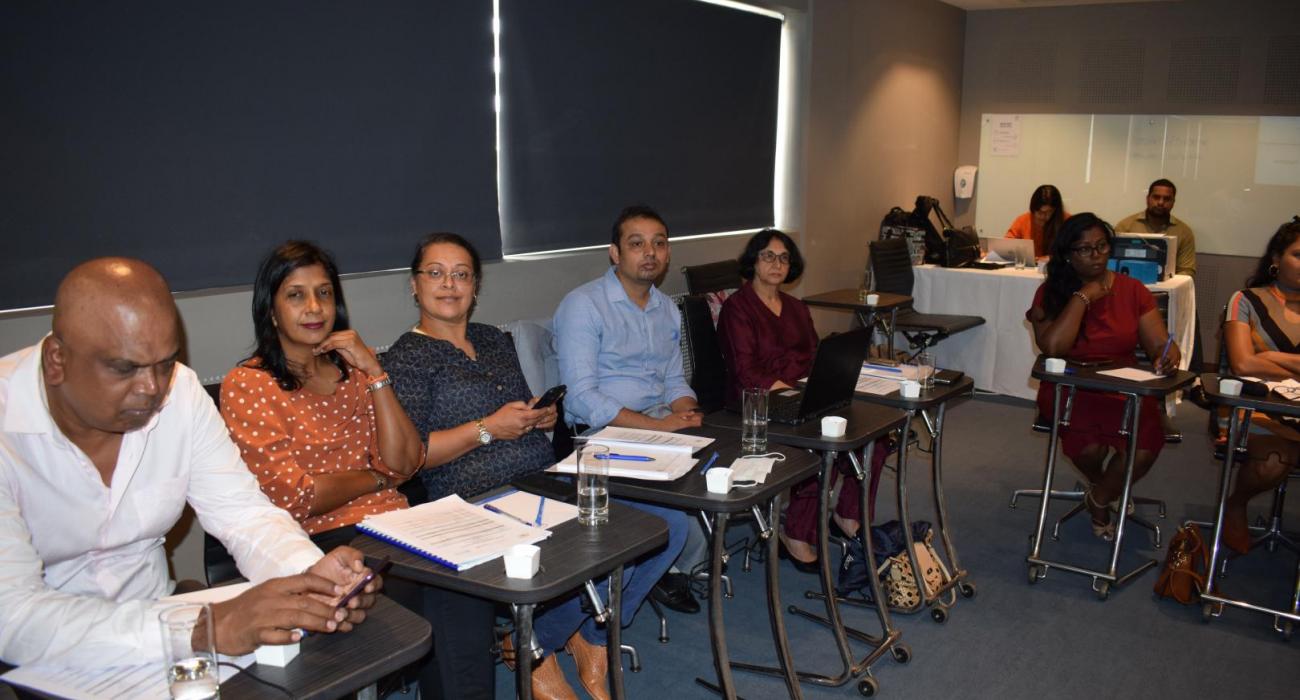 Laboratory professionals participating in the training of trainers on Quality Management Systems from 18-22 January 2021 in Mauritius