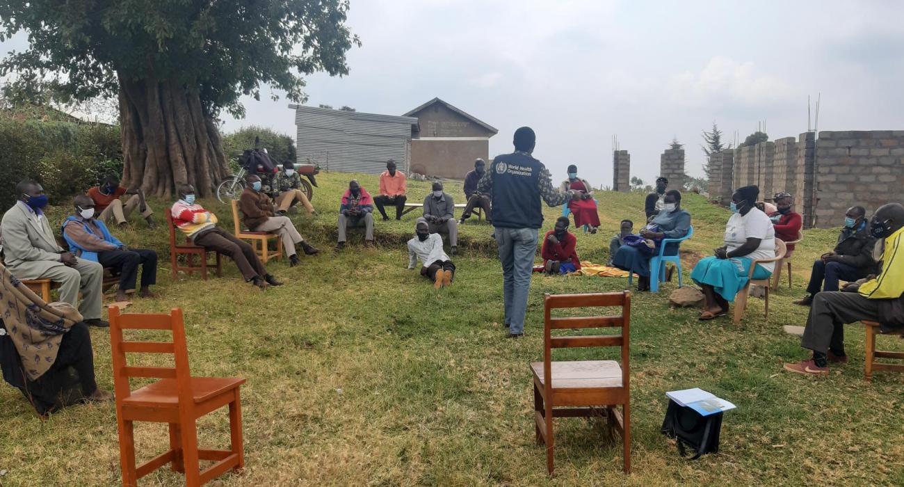 WHO Risk communication officials reach out to Tororo people with COVID-19 messaging 