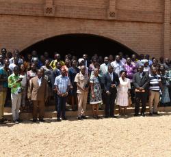 Participants et officiels présents au lancement de la JMS