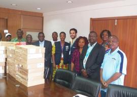  A group photograph of the MOH and WHO Officials at the   handover ceremony.