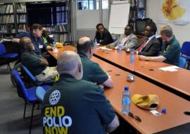 US and Canadian Rotarians met with WHO Country Office for Ethiopia to discuss Ethiopia's response activities to the polio outbreak in the Somali Region