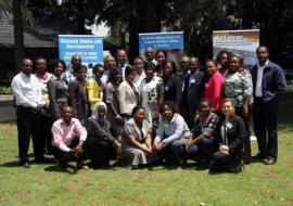 Some of the participants at the NDoH/WCO/US CDC Risk Communication Workshop held 4-6 September, in Pretoria, South Africa
