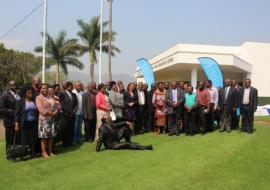 Participants of the meeting including, the Honourable Minister of Health, Senator Sibongile Ndlela-Simelane, Acting WHO Country Representative Dr Tigest Mengestu, Members of Parliament, Ministry of Health officials and WHO staff