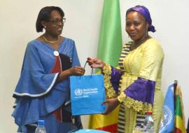 Docteur Moeti et Madame la Ministre de la Santé au Congo