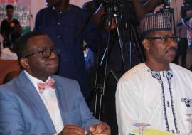 Honorable Minister of Health, Prof. Isaac F. Adewole (L) & ED NPHCDA during the Civil Servant engagement workshop on Immunization & PHC Strengthening i.jpg