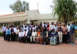 Participants posing for a group photo