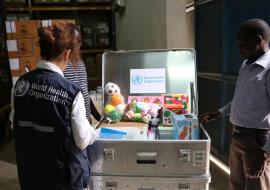 Verification of contents of the ECD kits in the WHO warehouse