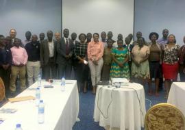 Officials from the Ministry of Health, WHO, and partners at the workshop