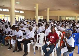 Cross-section of participants at the World Malaria Day program in Grand Cape Mount County