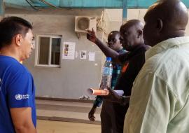 Participants assessing the implementation of IPC in Juba Teaching Hospital