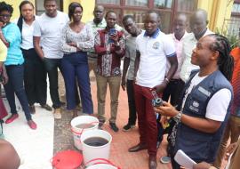 Practical session on purification of untreated water 