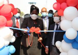 Groundbreaking ceremony of port health facility at Juba International Airport 