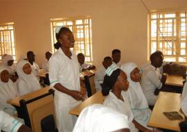 Some Nursing students receiving lectures