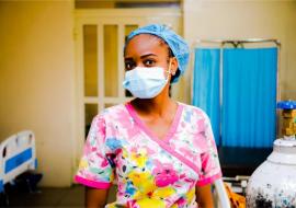 Queen Ndochinwa, a nursing officer at the Infectious Disease Hospital, Lagos.