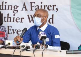 WHO Nigeria Country Representative, DR Walter K Mulombo delivering 2021 World Health Day message