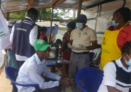 Vaccination exercise for refugees living in Adagom community in Cross River State
