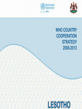 Lesotho Country Cooperation Strategy 2008-2013
