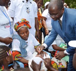 Dr Tano-Bian, le Chargé de bureau, était aux côtés des autorités sanitaires nationales