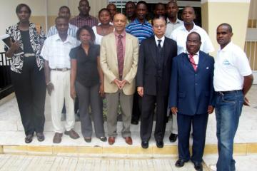 Group photo of participants, WHO and MoHS officials