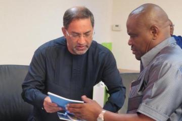 His Excellency, Governor Nyesome Wike (Right) and the WR, Dr Rui Gama Vaz