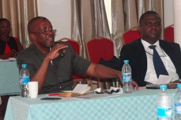 Dr Usman, WHO Representative to South Sudan, addressing participants during the consultative meeting.