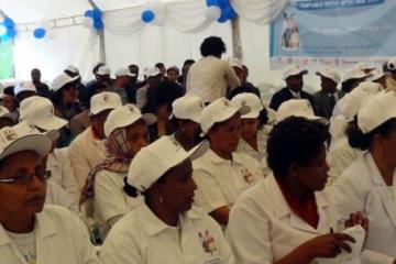 Participants of the WBFW event at Black Lion Hospital