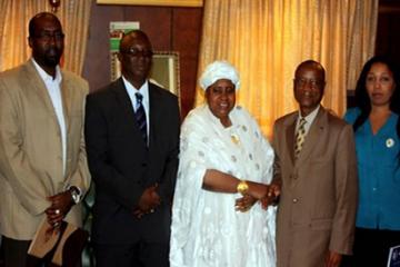 Dr. Sukwa bidding farewell to VP Isatou Njie-Saidy