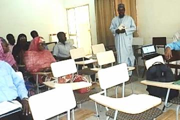 Dr. Pascal Mkanda addressing the Survey team