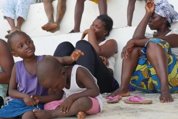 A cross section of families affected by the 2015 flooding in Freetown