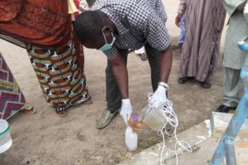 Training in collection of sewage samples for polio environmental surveillance