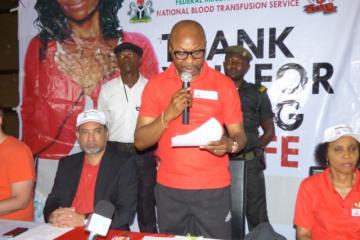 The Permanent Secretary, FMOH delivering the message at the press briefing