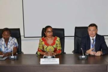 Dr. Djamila Cabral, WHO Representative in Burkina (middle) during her opening remarks