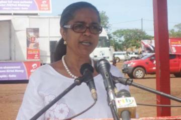 Dr. Djamila Cabral pendant son allocution