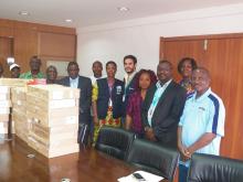  A group photograph of the MOH and WHO Officials at the   handover ceremony.