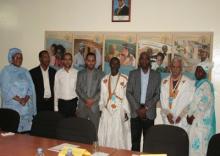 Une vue des participants dans la salle de reunion du bureau pays OMS