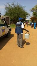 Polio immunization team on the move