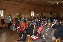 Dr Issa Makumbi, addressing participants in the cross-boarder meeting 