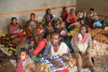 One of the rooms designated for breastfeeding mothers and young children at Gedeb IDP site